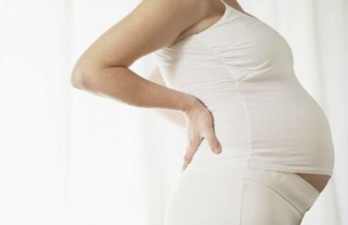 Bone fibrosis of the lumbar department during pregnancy