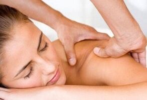 Massage with cervical joint disease