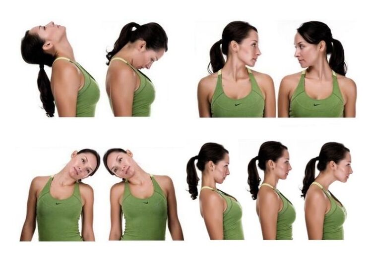 A set of exercises to treat cervical spondylosis